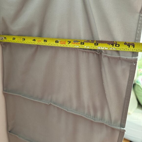 The Container Store 10-Compartment Hanging Closet Organizer Grey - Picture 6 of 9